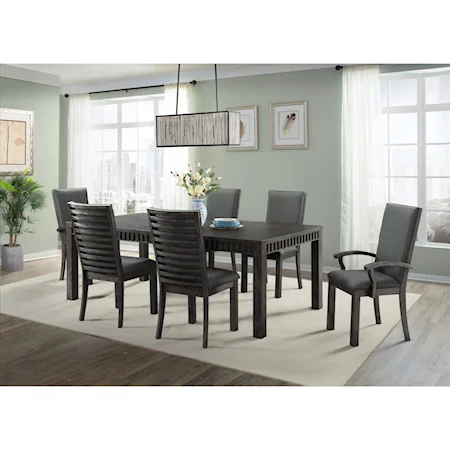 Transitional 7-Piece Dining Set